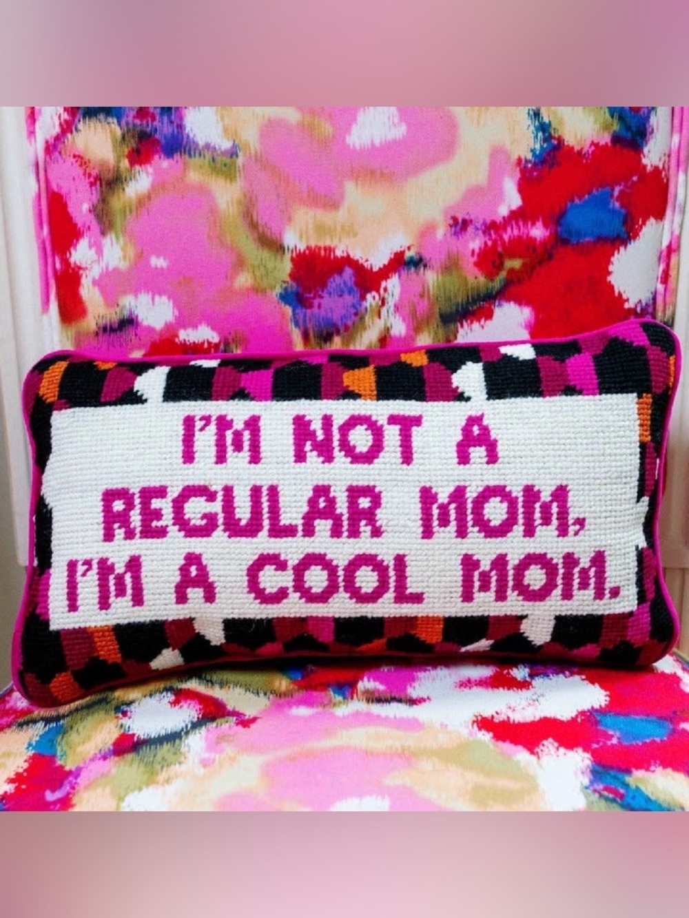 “Cool Mom” Accent Pillow - Furbish Studios - Picture 2 of 2